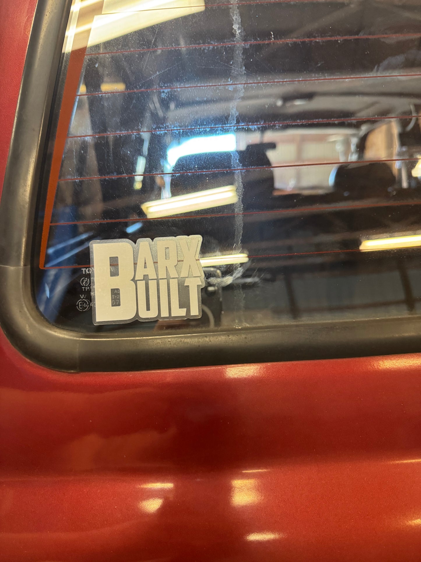 Barxbuilt window sticker